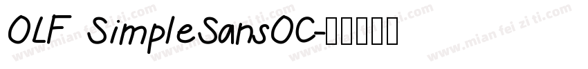 OLF SimpleSansOC字体转换